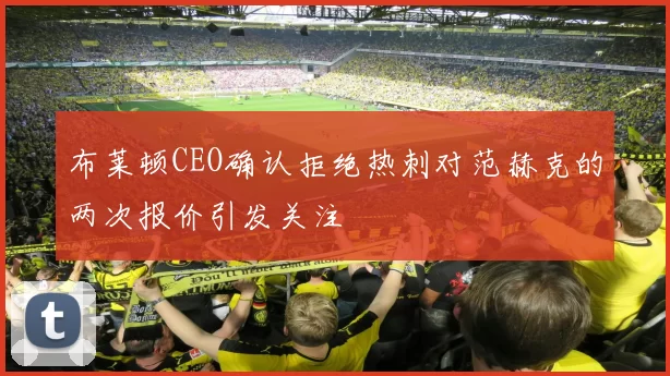 布莱顿CEO确认拒绝热刺对范赫克的两次报价引发关注